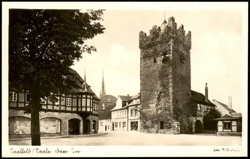 Ansichtskarte Saalfeld (Saale) Stadtteilansicht 1960