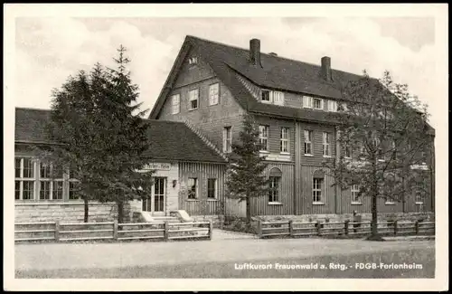 Ansichtskarte Frauenwald FDGB-Ferienheim 1957