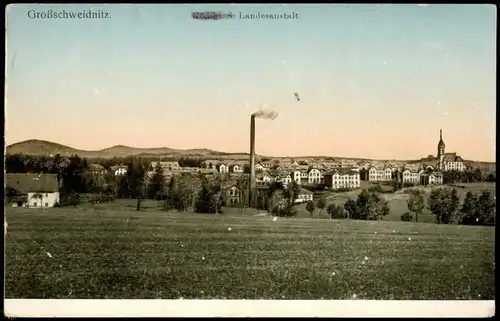 Ansichtskarte Großschweidnitz (OL) Swóńca Landesanstalt 1924