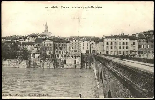 CPA Albi ALBI Vue sur le Faubourg de la Madeleine 1910