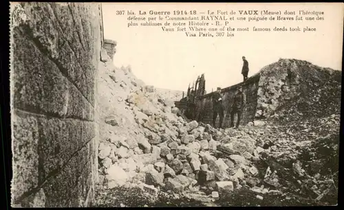 Vaux (Meuse) Zestörung im 1. Weltkrieg La Guerre Le Fort de VAUX 1918
