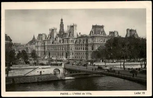 CPA 9. Hôtel de Ville-Paris Rathaus Hôtel de Ville 1938