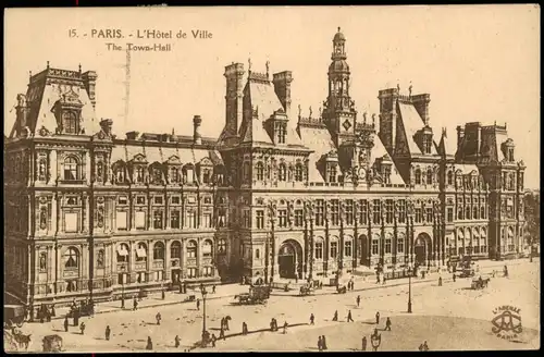 9. Hôtel de Ville-Paris Rathaus Hôtel de Ville Town Hall Building 1925