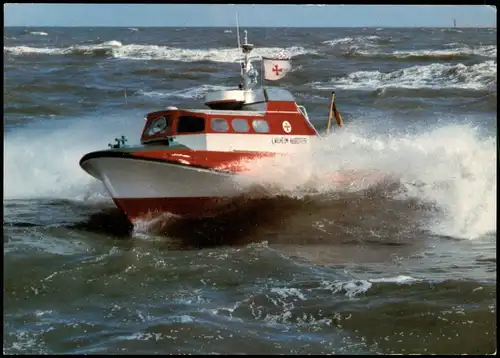 Deutsche G  Rettung Schiffbrüchiger Strandrettungsboot Wilhelm Hübotter 1980