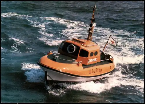Spenden-Fotokarte   Rettung Schiffbrüchiger Strandrettungsboot Gesina 1980
