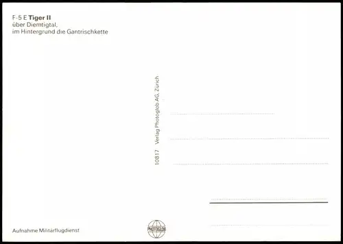 F-5 E Tiger II über Diemtigtal Militär Jet Flugzeug Schweiz 2000