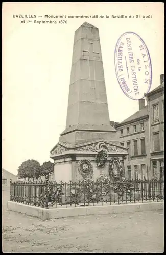 Bazeilles Monument commémoratif de la Bataille Septembre 1870 1910