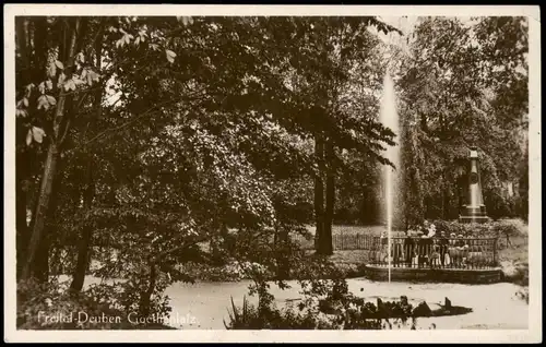 Ansichtskarte Deuben-Freital Goetheplatz. - Fotokarte 1929