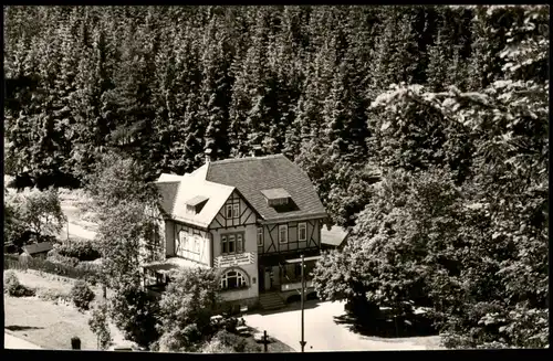 Ansichtskarte Lichtentanne Sormitzgrund mit Gasthaus zum Bahnhof 1962