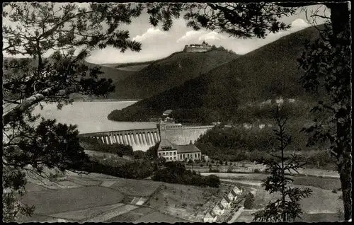 Ansichtskarte Hemfurth-Edersee-Edertal Edertalsperre 1962