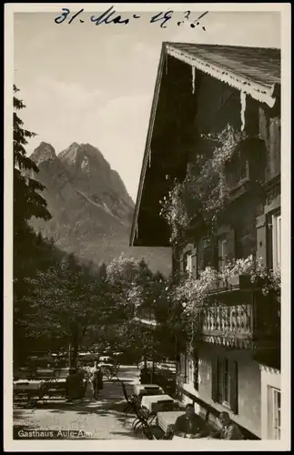 Garmisch-Partenkirchen Gasthaus u. Kaffee Aule-Alm b. Garmisch 1932