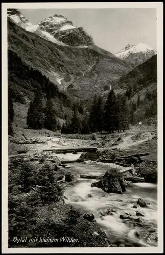 Ansichtskarte Oberstdorf (Allgäu) Oylal mit kleinem Wilden. 1938
