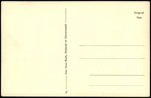 Ansichtskarte Bühlertal Gertelbachfälle 1953