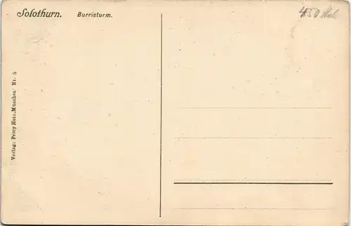Ansichtskarte Solothurn Soleure/ Soletta Burristurm 1920
