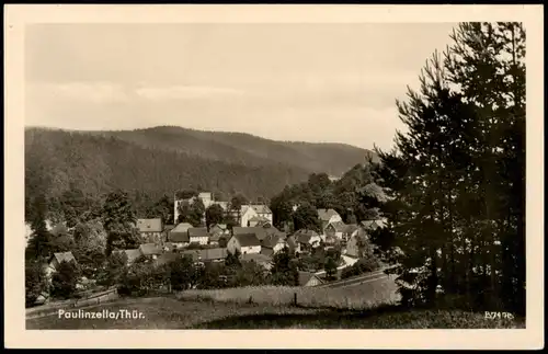 Ansichtskarte Paulinzella-Stadtilm Panorama-Ansicht 1957