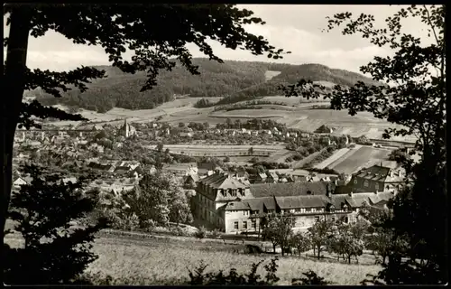 Lengenfeld Stein Totale mit Blick auf FDGB-Erholungsheim Bischofstein 1966/1965