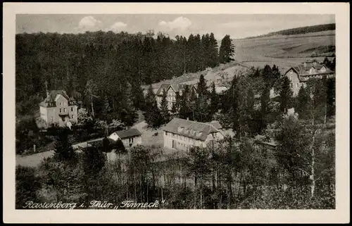 Ansichtskarte Rastenberg (Thüringen) Panorama-Ansicht "Finneck" 1954