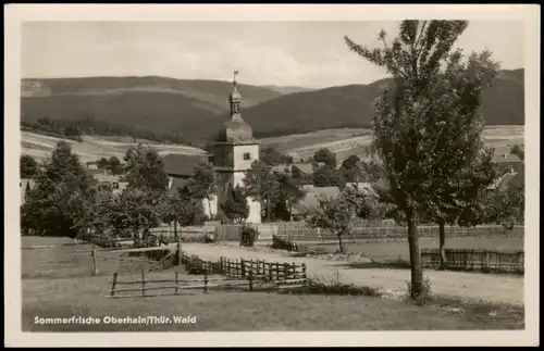 Ansichtskarte Oberhain Panorama-Ansicht zur DDR-Zeit 1956