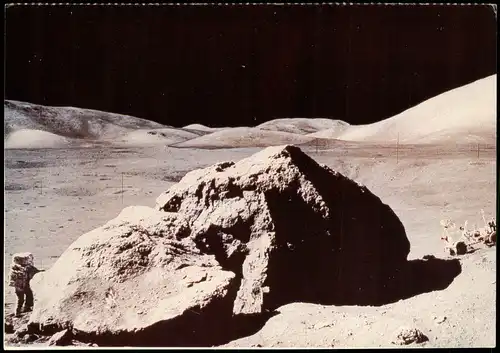 Lunar-module pilot Harrison H. Schmitt standing  Flugwesen - Raumfahrt 1986