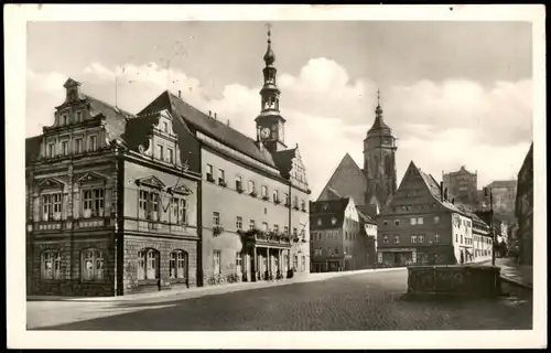 Ansichtskarte Pirna Markt 1950