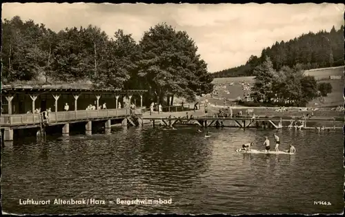 Ansichtskarte Altenbrak Schwimmbad# 1958