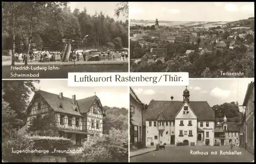 Rastenberg (Thüringen) Mehrbild  Schwimmbad, Jugendherberge Freundschaft  1966