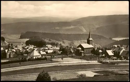 Ansichtskarte Masserberg Panorama-Ansicht mit Turmblick 1966