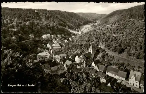 Ansichtskarte Ziegenrück/Saale Panorama-Ansicht Totalansicht 1964