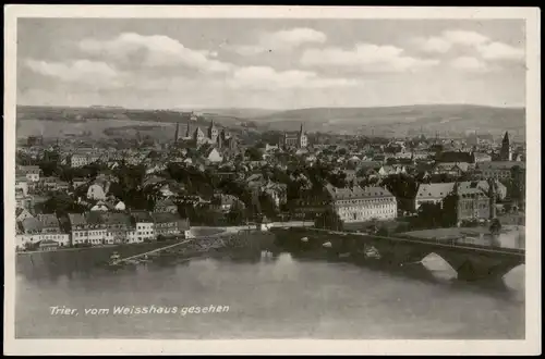 Ansichtskarte Trier vom Weisshaus gesehen 1932