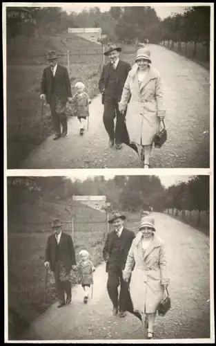 Foto  Familie auf Wanderweg - 2 Bild 1932 Privatfoto