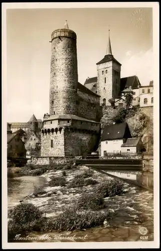 Ansichtskarte Bautzen Budyšin Alte Wasserkunst - Fotokarte 1934
