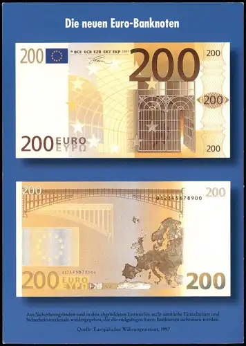 Ansichtskarte  Münzen / Geldscheine Ak Die Euro Banknoten 2001