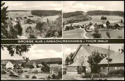 Limbach-Neuhaus am Rennweg DDR Mehrbild-AK LIMBACH/RENNWEG THÜR. WALD 1968