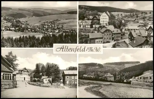 Altenfeld (Thüringen) DDR Mehrbildkarte mit 4 Ortsansichten 1968
