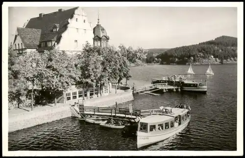 Saalburg-Ebersdorf (Saale) Partie a.d. Schiffsanlegestelle bei Saalburg 1960