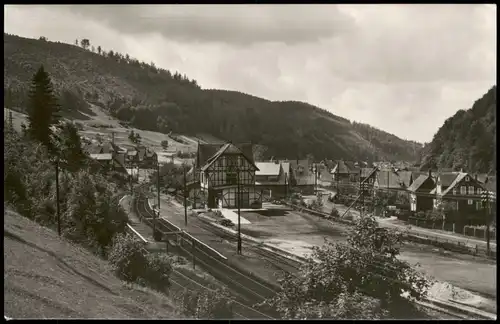 Ansichtskarte Schleusingerneundorf-Nahetal-Waldau Panorama-Ansicht 1962/1961