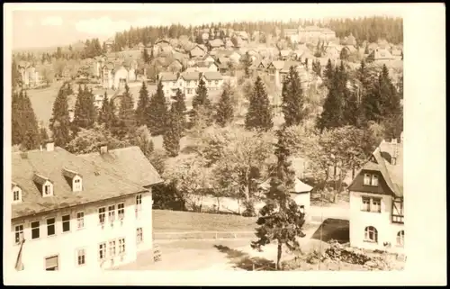 Ansichtskarte Oberhof (Thüringen) Blick vom Ernst Thälmann Haus 1952