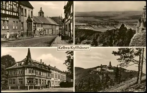 Ansichtskarte Kelbra (Kyffhäuser) DDR Mehrbildkarte mit 4 Ortsansichten 1975