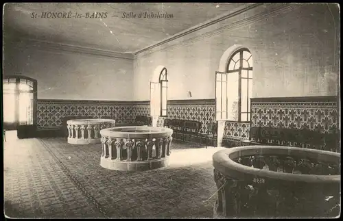 CPA Saint-Honoré-les-Bains Salle d'Inhalation 1912