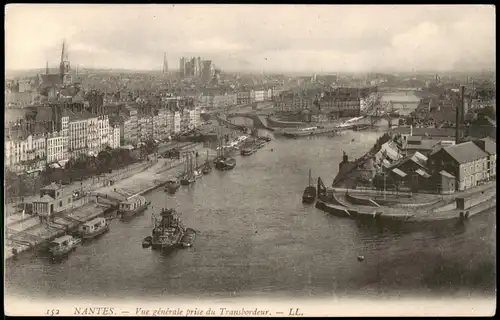 CPA Nantes Vue générale prise du Transbordeur. - LL. 1912