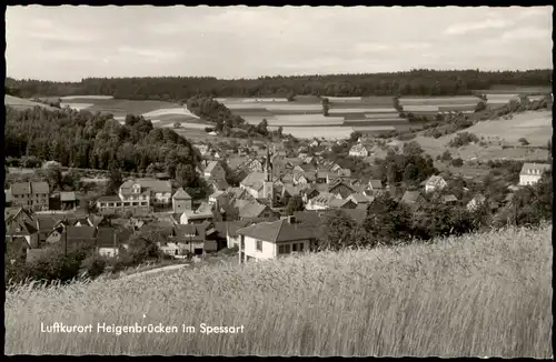 Ansichtskarte Heigenbrücken Panorama-Ansicht; Ort im Spessart 1960