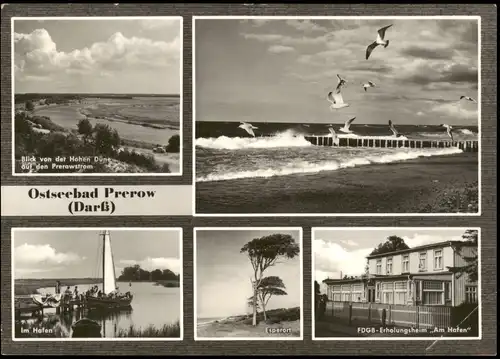 Ansichtskarte Prerow Ferienheim, Totale, Im Hafen 1967