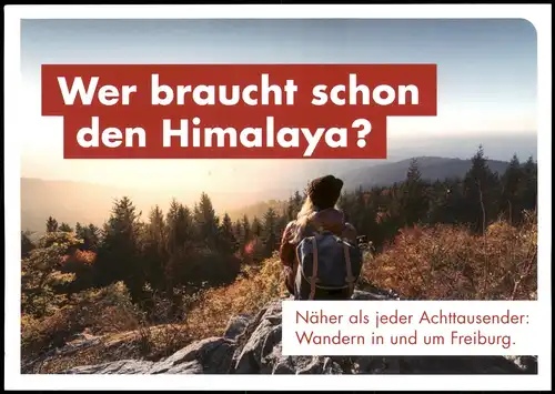 Ansichtskarte Freiburg im Breisgau Werbekarte - An nach Freiburg 2009