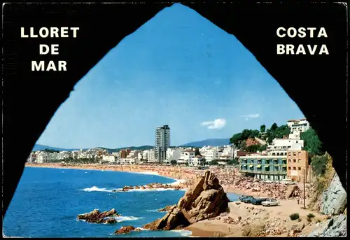 Postales Lloret de Mar Costa Brava - Strand Hotels 1969