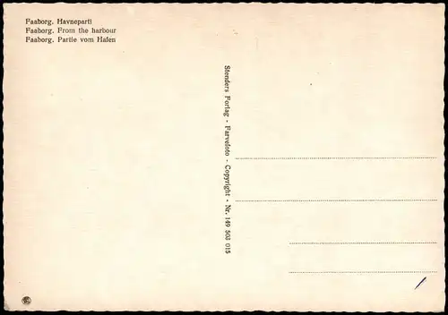 Postcard Faaborg Hafen 1978