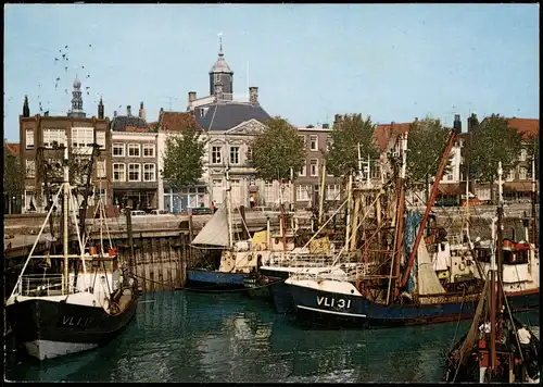 Postkaart Vlissingen Hafen - Fischerboote 1978