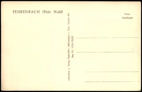 Ansichtskarte Fehrenbach Stadtansichten 1955