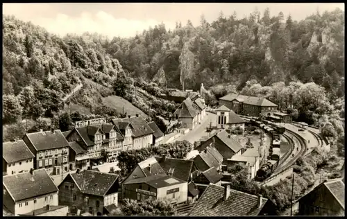 Ansichtskarte Rübeland Panorama-Ansicht mit Tropfsteinhöhlen 1971