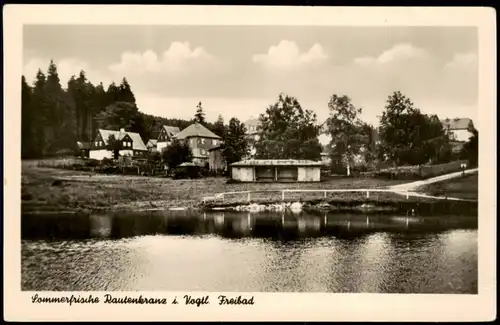Ansichtskarte Morgenröthe-Rautenkranz Freibad 1956