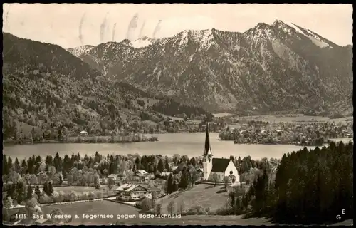 Ansichtskarte Bad Wiessee Tegernsee gegen Bodenschneid 1964